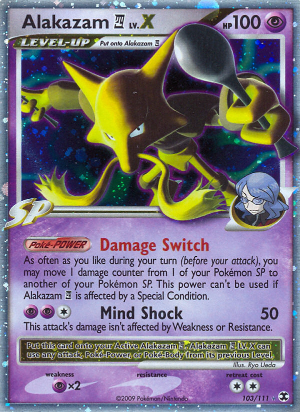 Rising Rivals Alakazam 4 LV. X #103/111